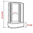 Душовий бокс Atlantis AKL 120P ECO GR R 120x80x220 глибокий піддон, фото 4