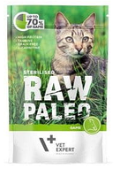 Вологий корм для котів Vet Expert Raw Paleo Sterilised Cat Game з дичиною, 100 г