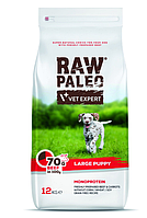 Сухий корм для цуценят Vet Expert Raw Paleo Puppy Large Beef з яловичиною, 12 кг