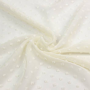 Шифон Жакард (Мушка) Молоко
