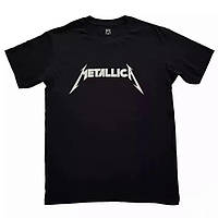 Черная футболка Metallica футболки Металлика унисекс Металика