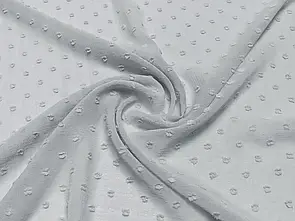 Шифон Жакард (Мушка) Світло-сірий