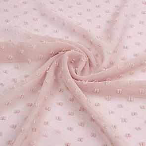 Шифон Жакард (Мушка) Пудра