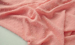 Шифон Жакард (Мушка) Персик