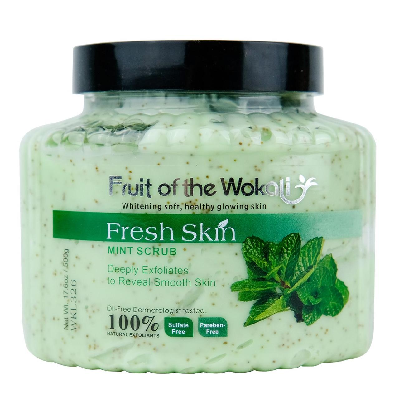 Скраб для тела Wokali Fresh Skin Scrub Mint WKL326 500 г - фото 1 - id-p1773263291