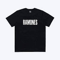 Черная футболка Ramones футболки Рамонес Рамоунс унисекс