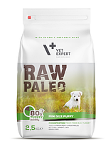 Сухий корм для цуценят Vet Expert Raw Paleo Puppy Mini Turkey з індичкою, 2.5 кг