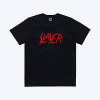 Черная футболка Slayer футболки Слеер Слэер унисекс
