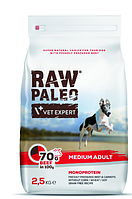 Сухой корм для собак Vet Expert Raw Paleo Adult Medium Beef с говядиной 2,5кг