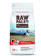 Сухий корм для собак Vet Expert Raw Paleo Adult Medium Beef з яловичиною, 10 кг