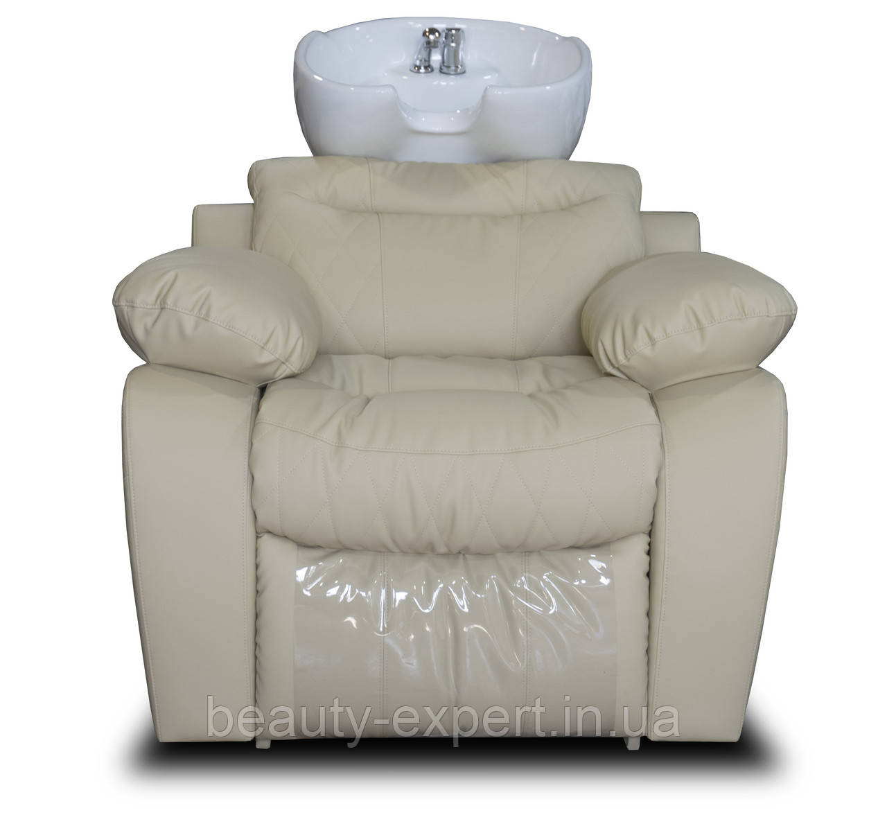 Мийка - реклайнер для миття голови Версаль Люкс зручна перукарська мийка з сантехнікою для салонів краси, фото 1