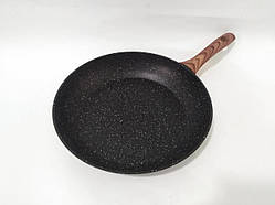 Пательня гранітне антипригарне покриття з коричневою ручкою Ø 30 см (шт)