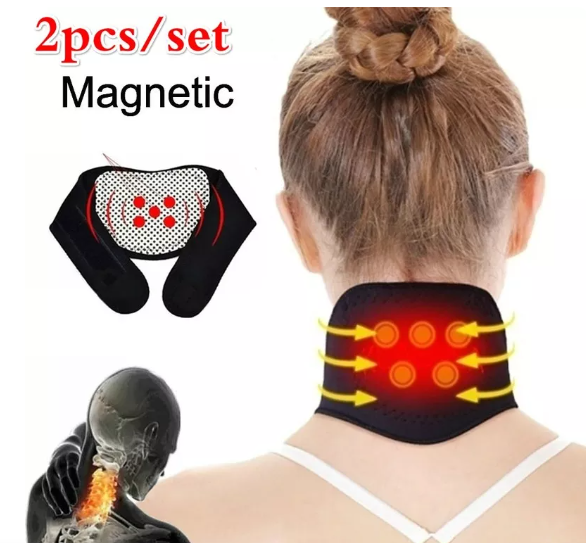 Турмаліновий шийний бандаж із магнітами SUNROZ Self Heating Neck Guard Band