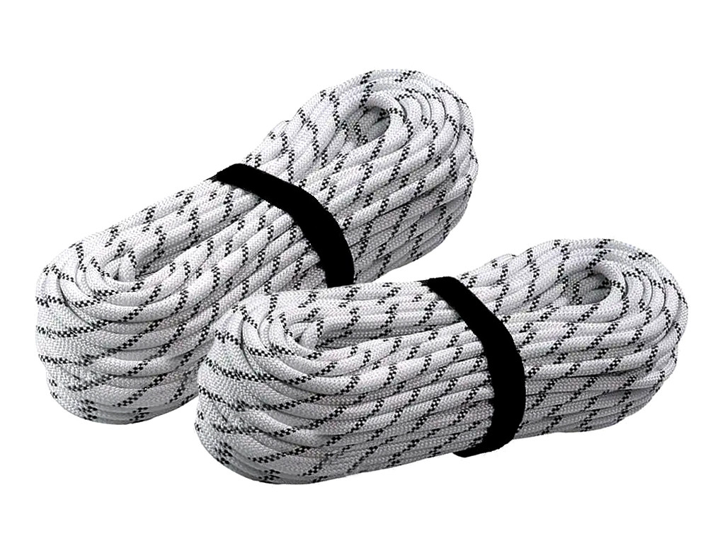 Мотузка капронова (комбінована) ПА/ПЭ, біла 6 мм (100 м.)