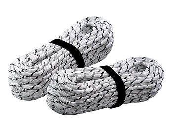 Мотузка капронова (комбінована) ПА/ПЭ, біла 10 мм (100 м.)