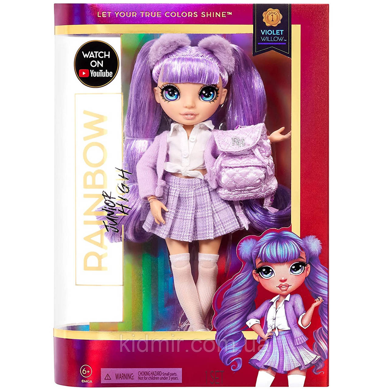 Лялька Рейнбоу Хай Вайлет Віллоу Rainbow High Junior High Violet Willow 580027, фото 1