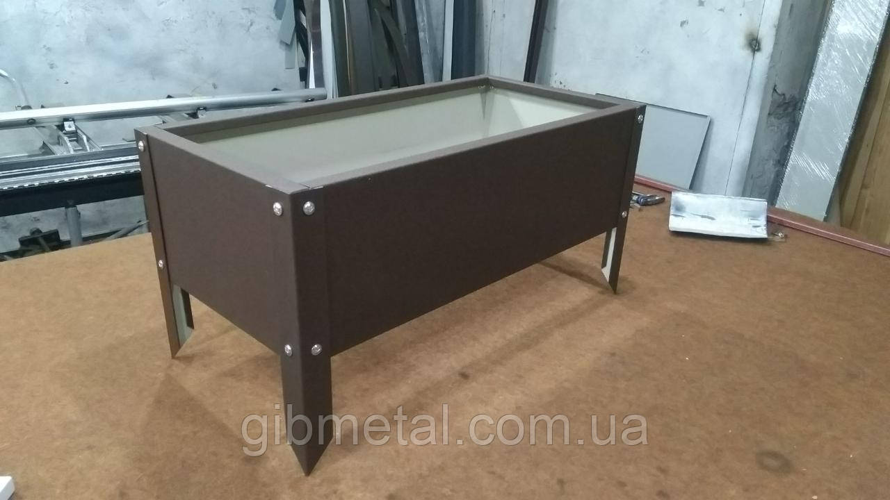 Висока металева грядка, бордюри металеві 210*1000*2000 товщина сталі 0,47мм кольора в асортименті RAL, фото 1