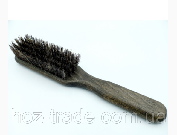 Щітка для волосся бороди натуральний ворс вепр, фото 1