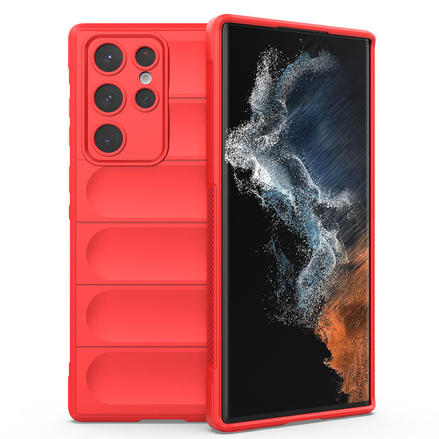 Силіконовий чохол Wavy для Samsung S22 Ultra Red