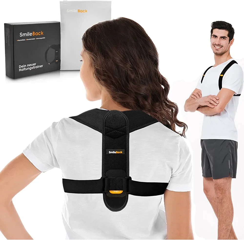 SmileBack Коректор постави — Випрямляч для спини для чоловіків і жінок — Зручний тренажер для спини