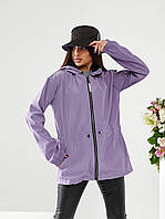 Жіноча стильна демісезонна парк арт А101 / демісезонна куртка / сирени/ сиренового кольору