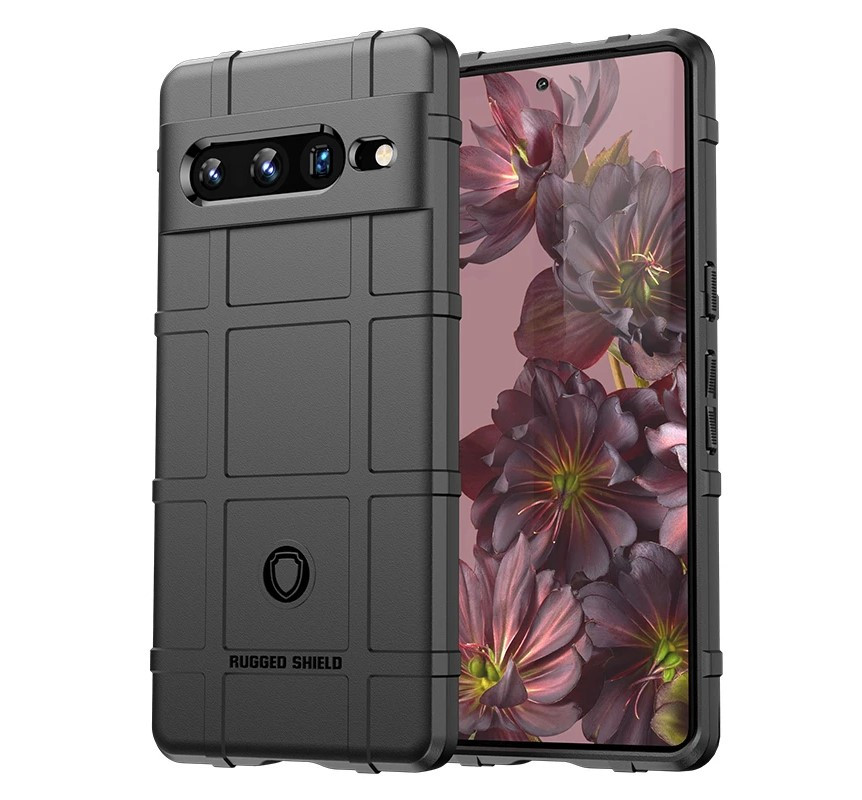 Протиударний чохол бампер Shield для Google Pixel 7 Pro чорний гумовий