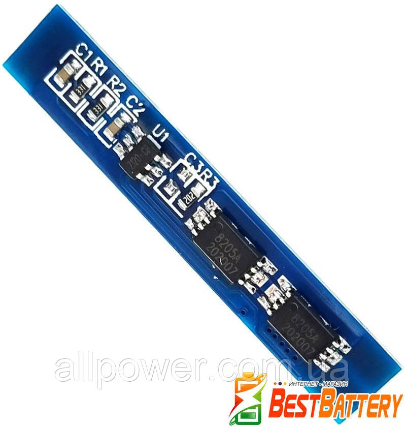 Плата защиты BMS 2S 3A 7.4V (8.4V) для Li-Ion аккумуляторов (контроллер ...