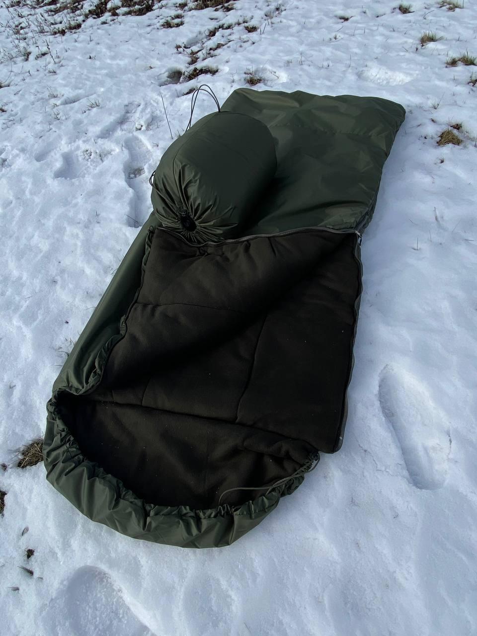 Спальний мішок демісезонний тактичний +10° до -10° C хаки ХХХL