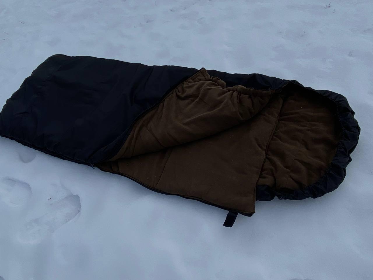 Спальний мішок демісезонний тактичний +12° до -7 °C чорний