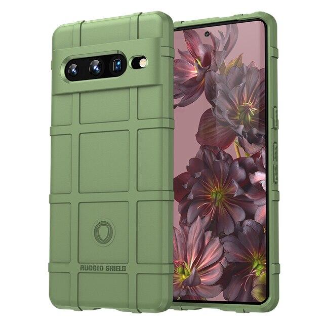 Протиударний чохол бампер Shield для Google Pixel 7 Pro зелений гумовий