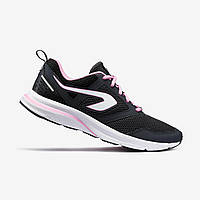 Кроссовки женские Kalenji Run Active для бега черные/розовые - EU36 RU35