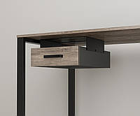 Навесной ящик для стола одинарный цвет каркаса черный BX-1 Loft Design