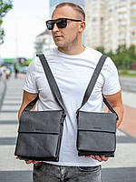 Чоловіча шкіряна сумка-месенджер через плече BEXHILL BX-21053 чорна, фото 10