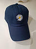 Кепка Бейсболка Чоловіча Жіноча з Ромашкою бардова, фото 6
