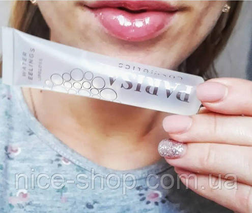 Блиск для губ Рідке скло PARISA Cosmetics Water fellings (прозорий), фото 3