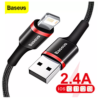 Кабель зарядный BASEUS Cafule Cable USB for Lightning 1 м Red/Black (CALKLF-W91)