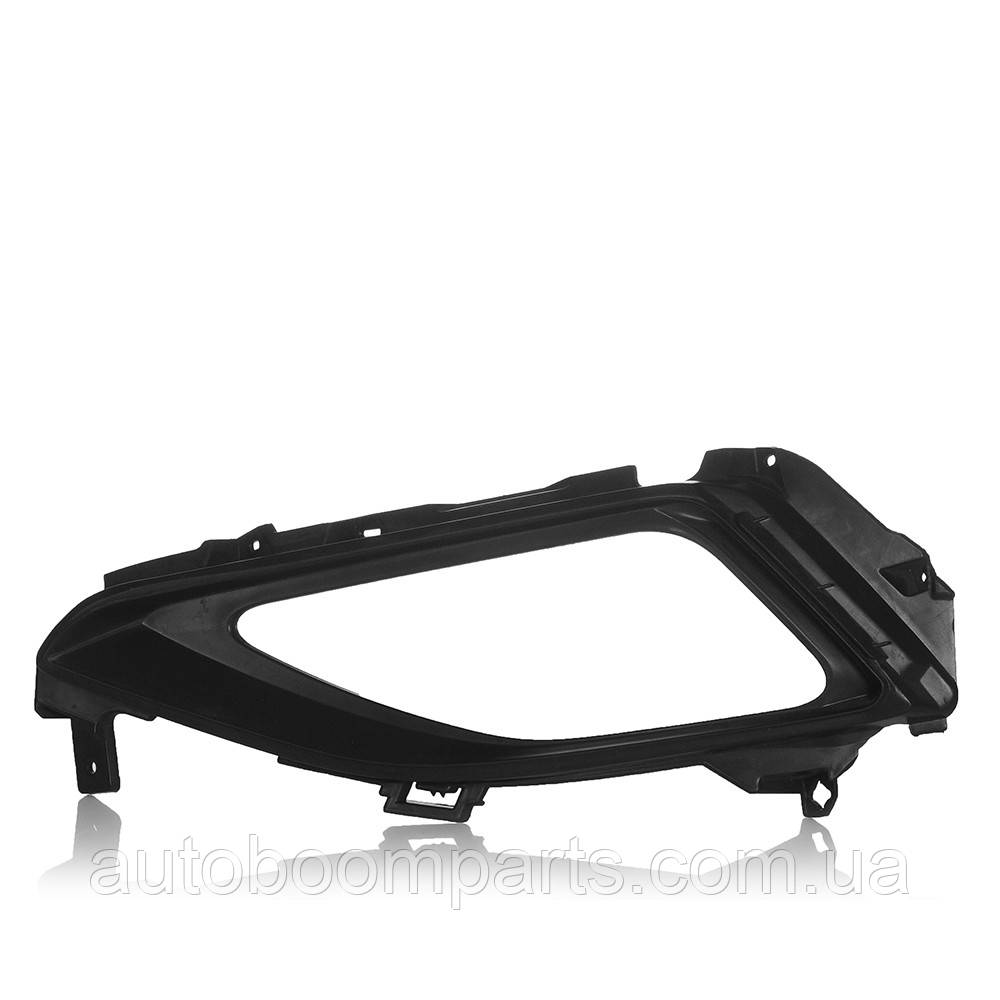 86521C1200SCR Накладка на протитуманку ліва чорна Hyundai Sonata 15-17