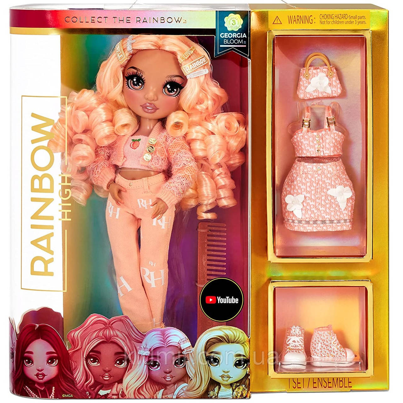 Лялька Рейнбоу Хай Персик Джорджія Блум Rainbow High Georgia Bloom 575740