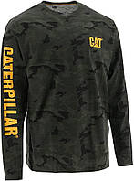 XX-Large Tall Night Camo Мужские футболки с длинным рукавом и баннером Caterpillar с логотипом Cat Workwe