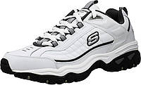 9.5 Wide White/Charcoal Мужские кроссовки на шнуровке Skechers Energy Afterburn