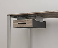 Навісний ящик для стола одинарний колір каркаса сріблястий BX-1 Loft Design