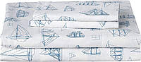 Queen Whitewood Sail Blue/White Nautica - Коллекция Percale - Комплект постельного белья - 100% хлопок, п