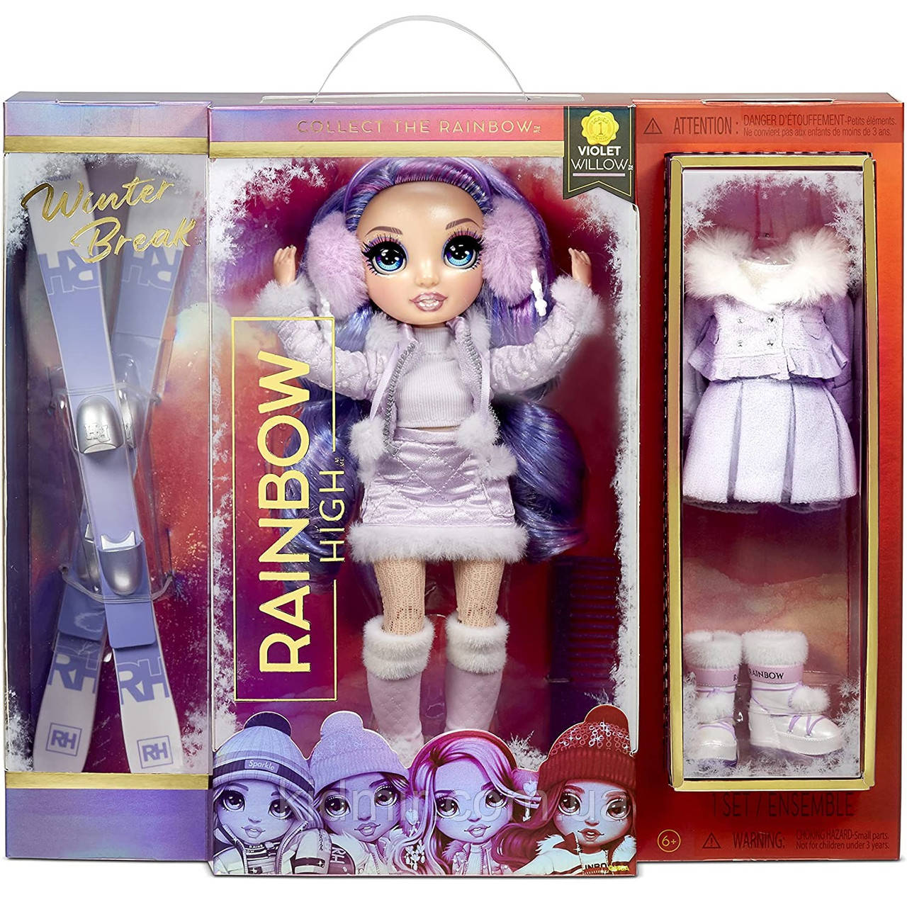 Лялька Рейнбоу Хай Вайлет Віллоу Rainbow High Winter Break Violet Willow 574804