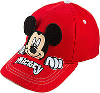 Red Бейсболка Disney Mickey Mouse Peak-A-Boo, возраст 4–7 лет, 100 % хлопок