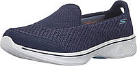 9 Navy/White Женские кроссовки Skechers Go Walk 4 Kindle без шнурков