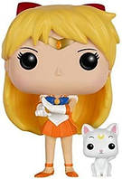 Funko POP Anime: Sailor Moon - Sailor Venus with Artemis Action Figure