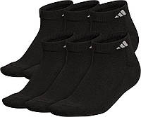 Medium Black/Aluminum 2 adidas Женские спортивные амортизирующие носки с низким вырезом и компрессионным