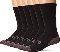12 Black/Graphite (12-pairs) Large Носки для взрослых Under Armour Resistor 3.0 Crew Socks, несколько пар