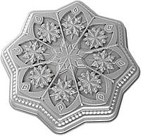 Сковорода для песочного печенья Nordic Ware Sweet Snowflakes, серебристый