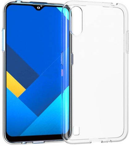Чохол Silicone Case WS Samsung A02 / M02 ( A022 / M022 ) Прозорий, фото 1